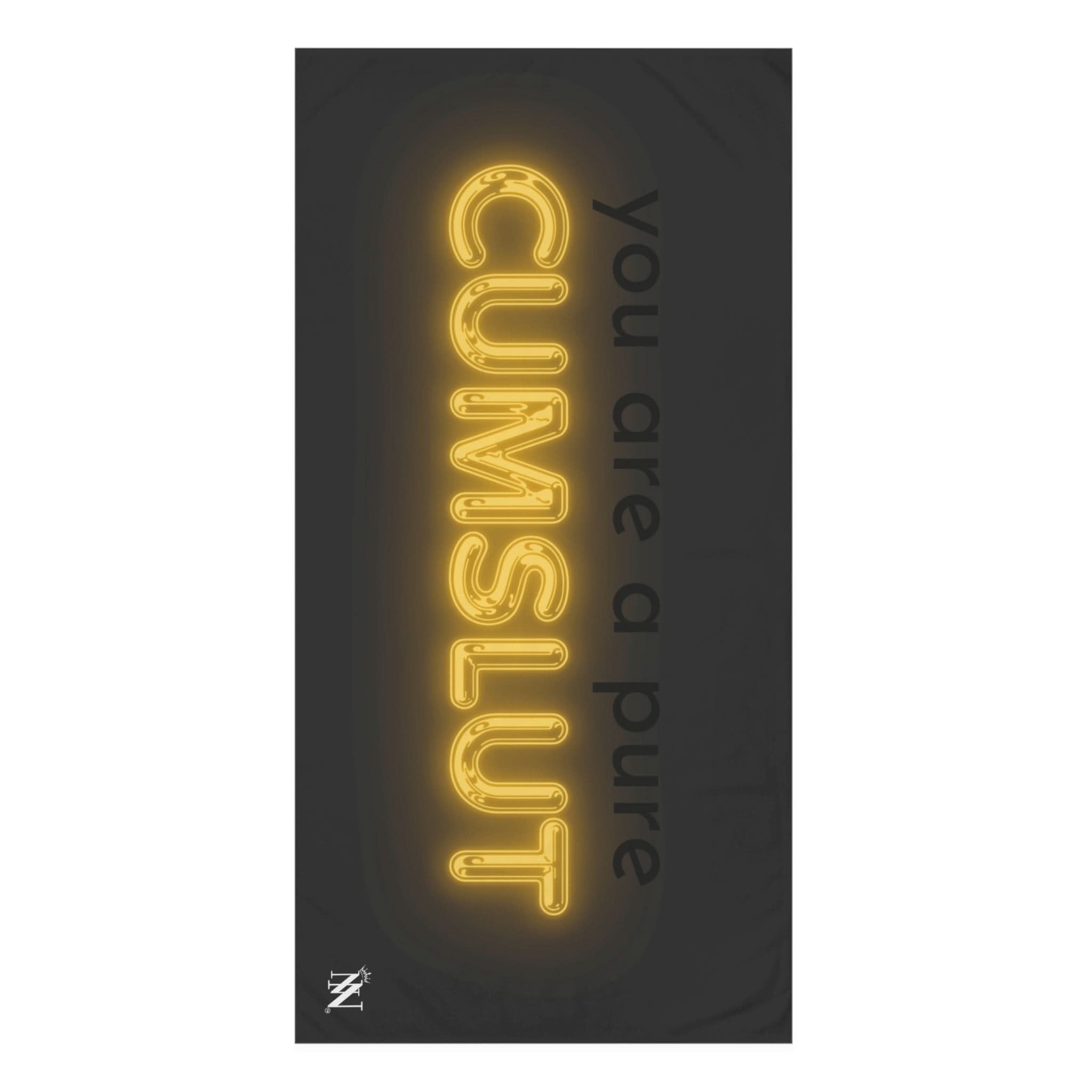 Pure Cum Slut | Mix & Match Naughty XL Fun-Flirty Lovers’ Towels