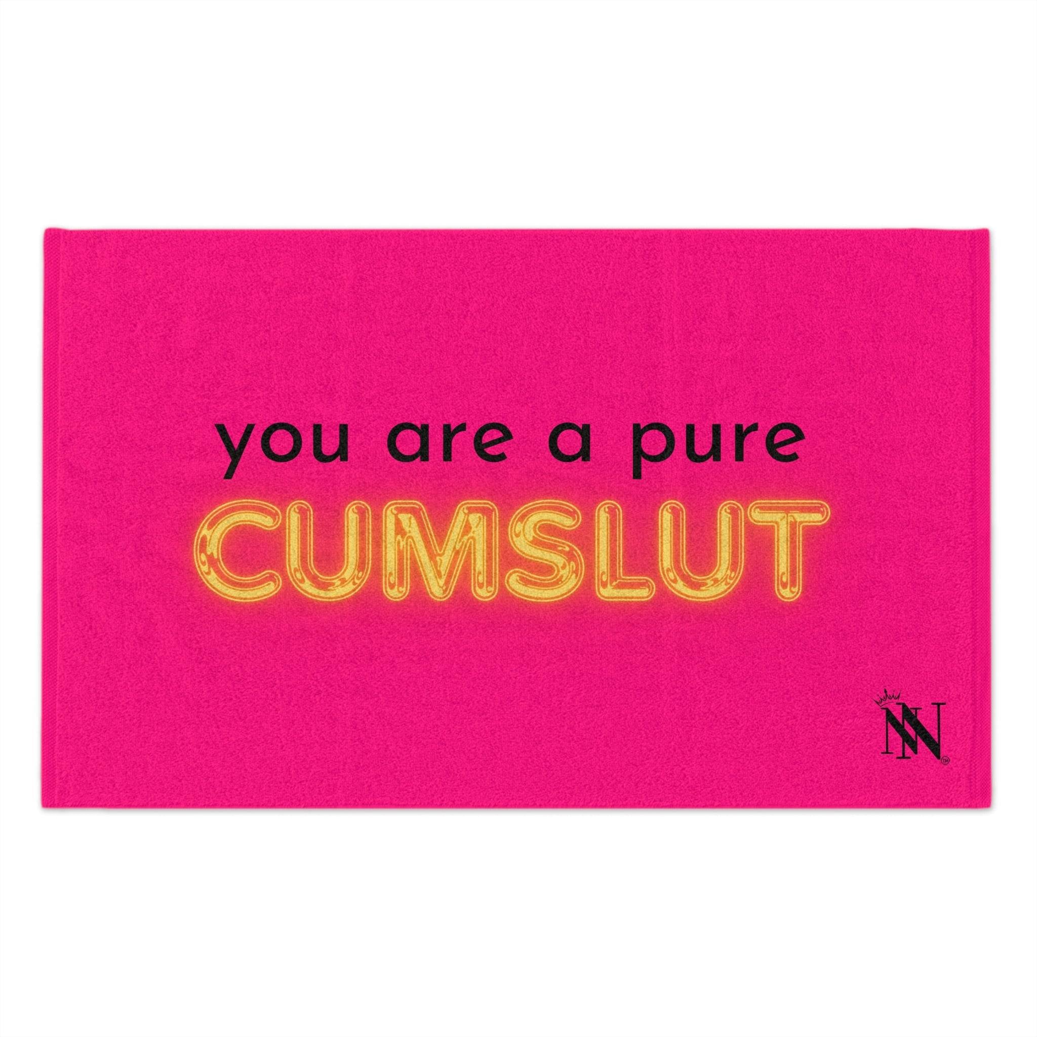 Pure Cum Slut Pink Mix & Match Soft Sex Towels | Flirty Lovers’ Gifts