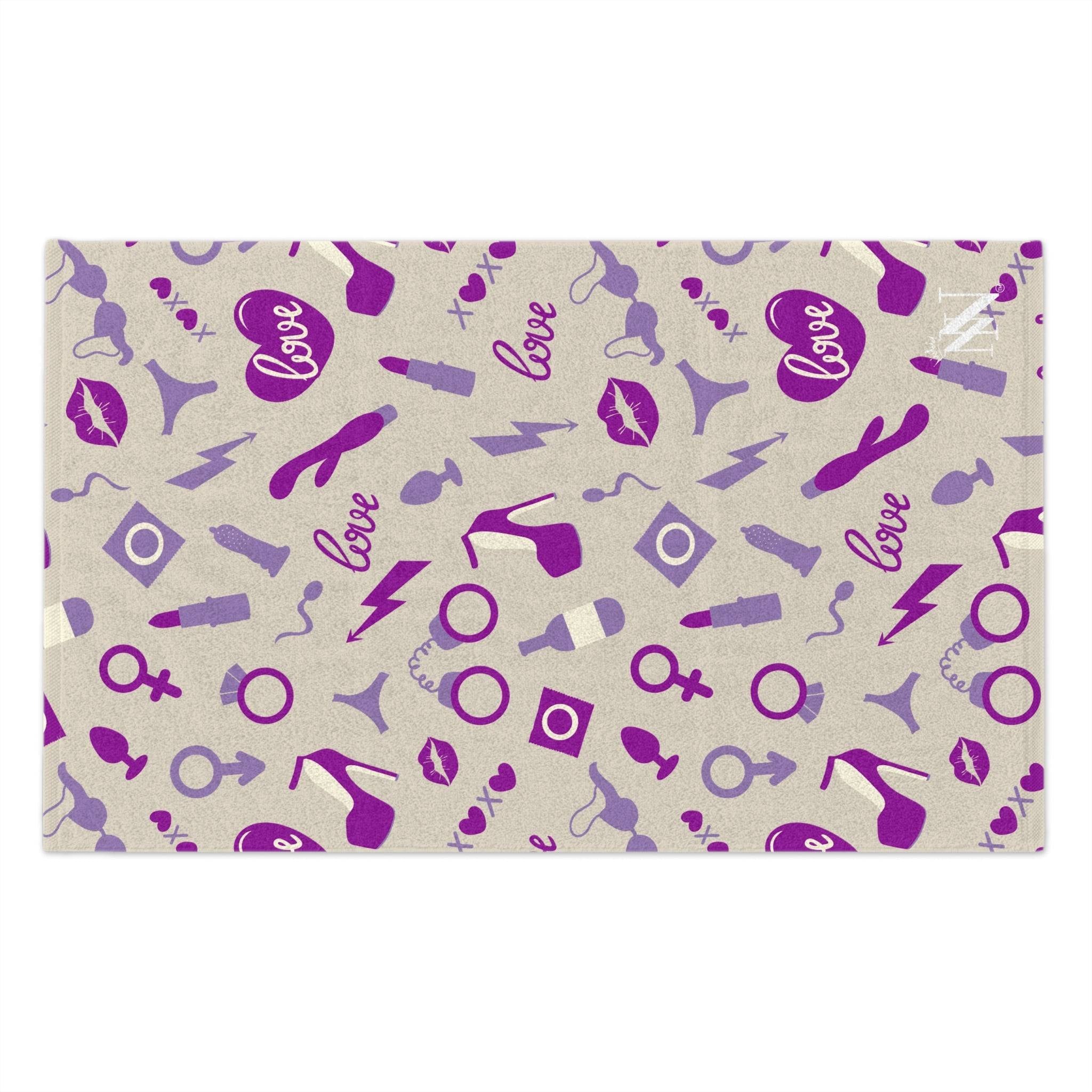 Purple Sex Toys | Mix & Match Soft Fun-Flirty Lovers’ Towels