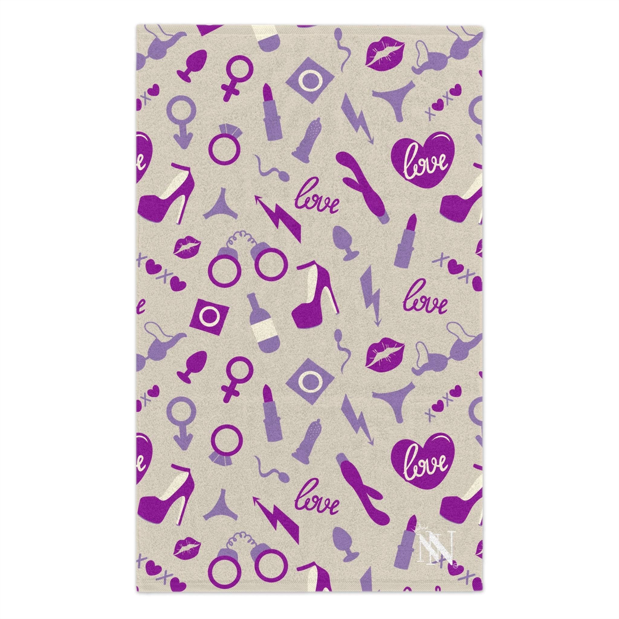 Purple Sex Toys | Mix & Match Soft Fun-Flirty Lovers’ Towels