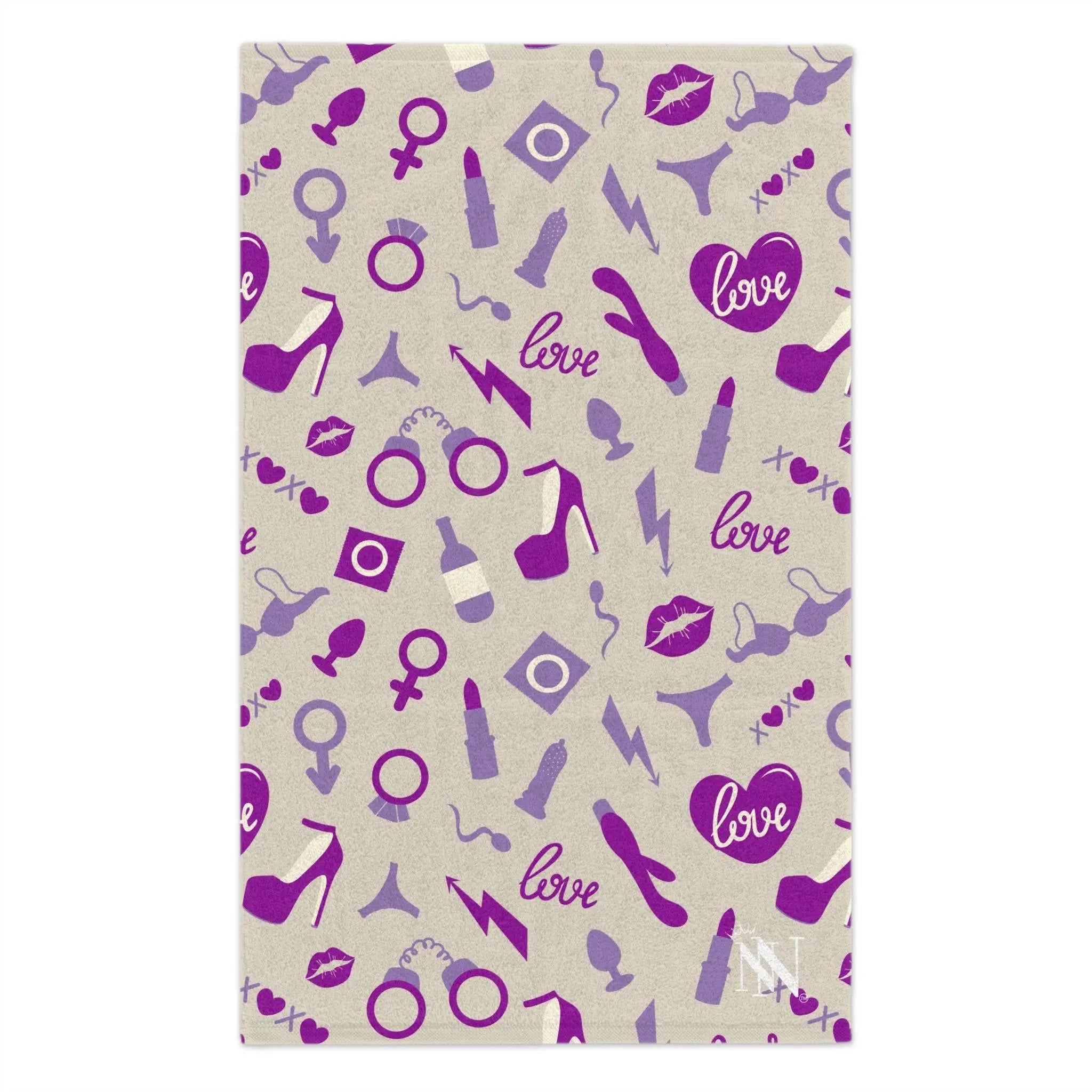 Purple Sex Toys | Mix & Match Soft Fun-Flirty Lovers’ Towels