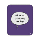 Purple Thinking About My Sex Toys | Mix Match Fun-Flirty Lovers’ Water-Resistant Blankets