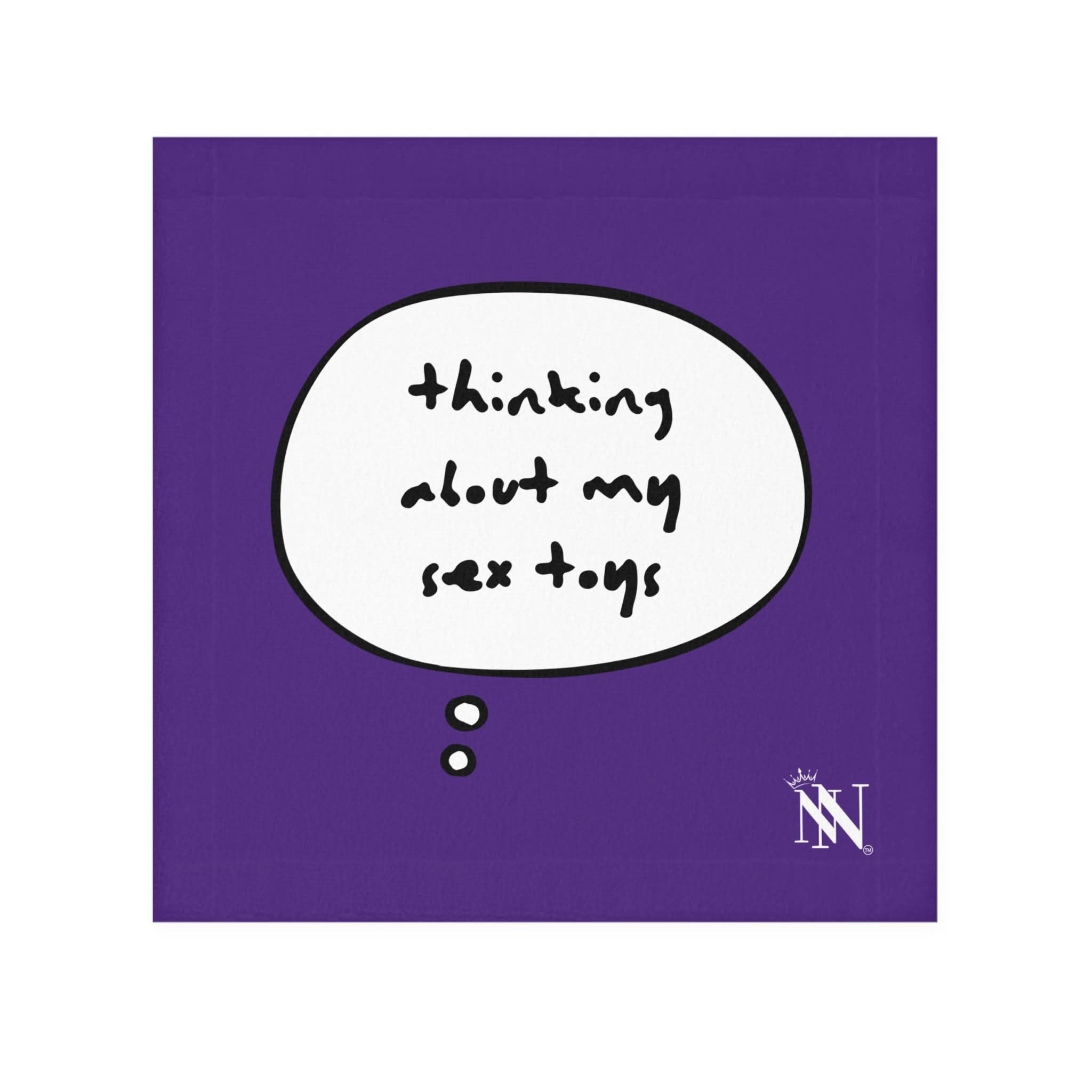 Purple Thinking About My Sex Toys | Mix & Match Lils’ Fun-Flirty Lovers’ Towels