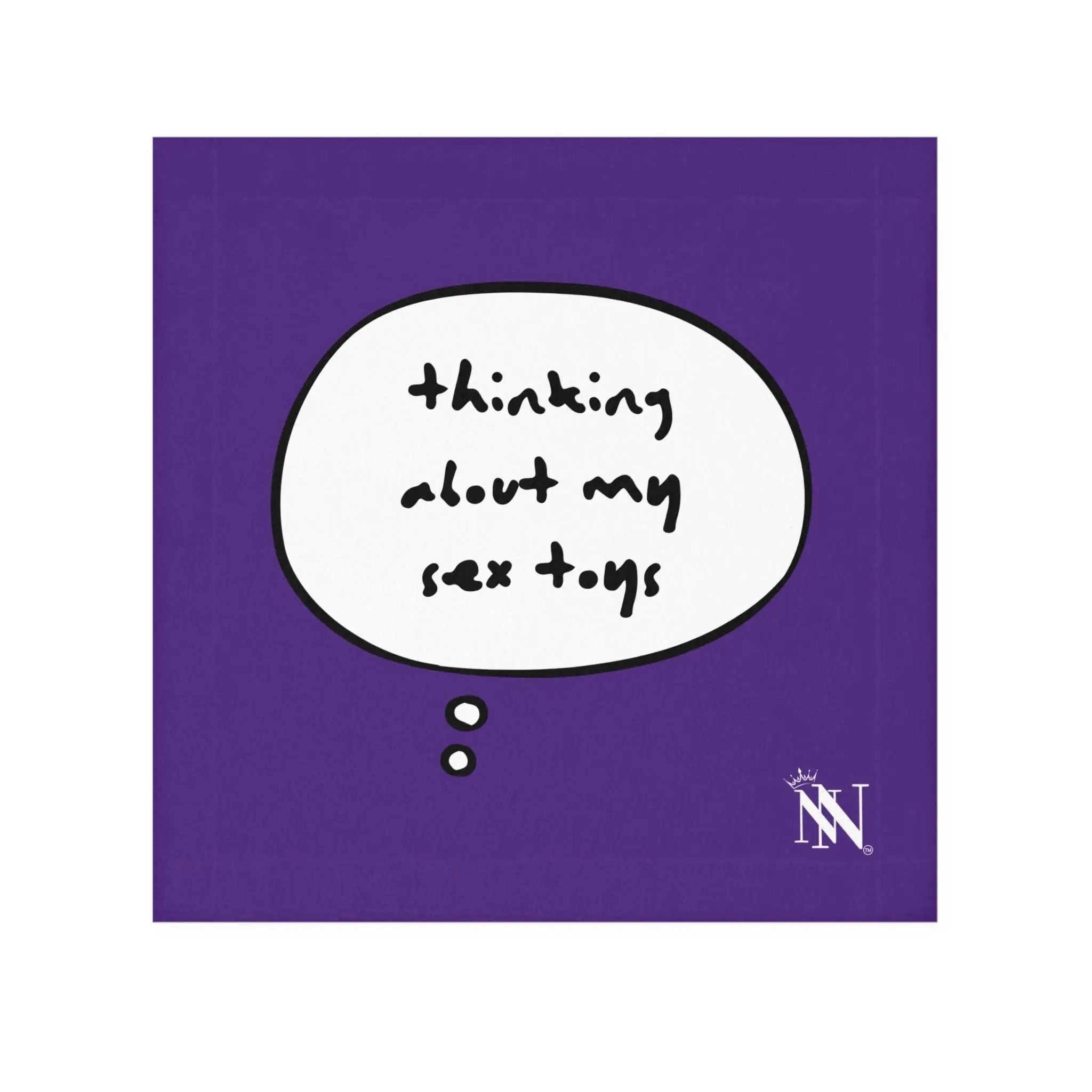 Purple Thinking About My Sex Toys | Mix & Match Lils’ Fun-Flirty Lovers’ Towels