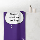 Purple Thinking About My Sex Toys | Mix & Match Naughty XL Fun-Flirty Lovers’ Towels
