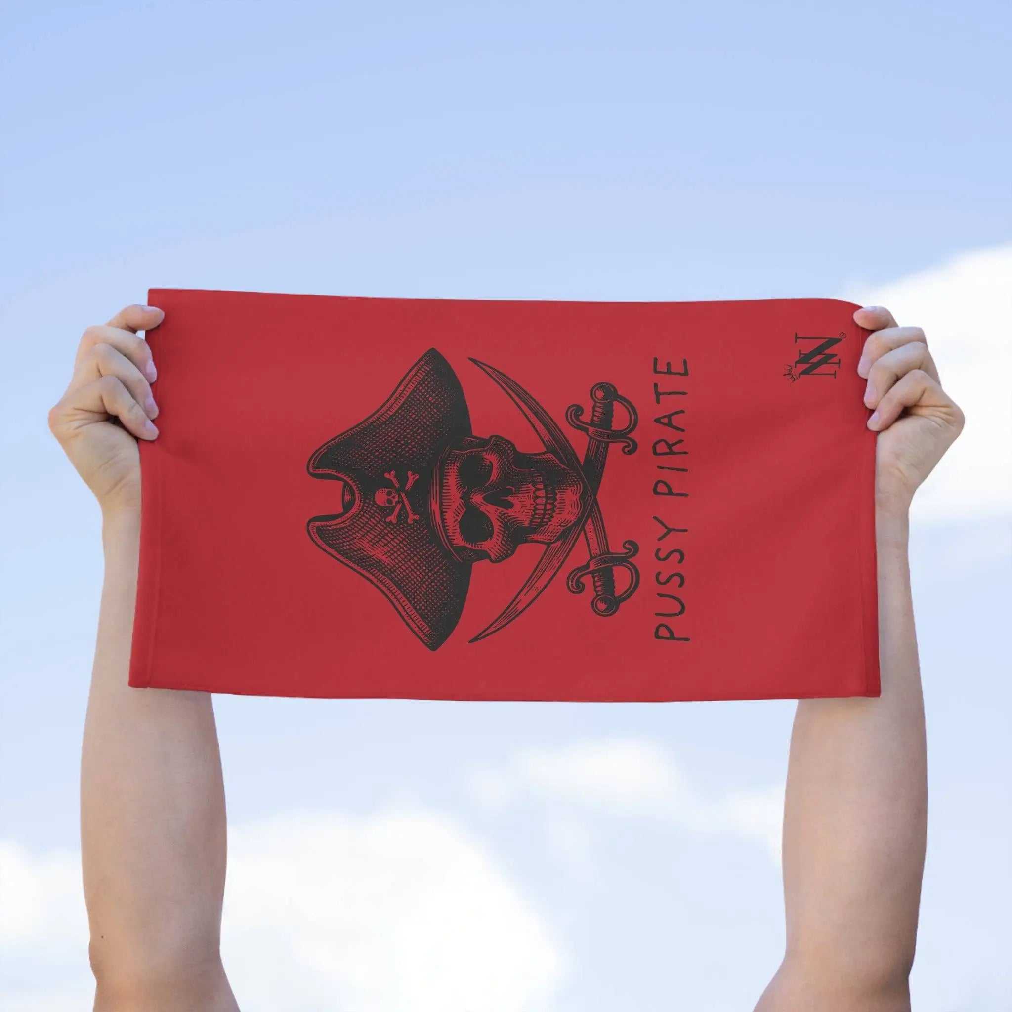Pussy Pirate Red Mix & Match Soft Sex Towels | Naughty Lovers’ Gifts