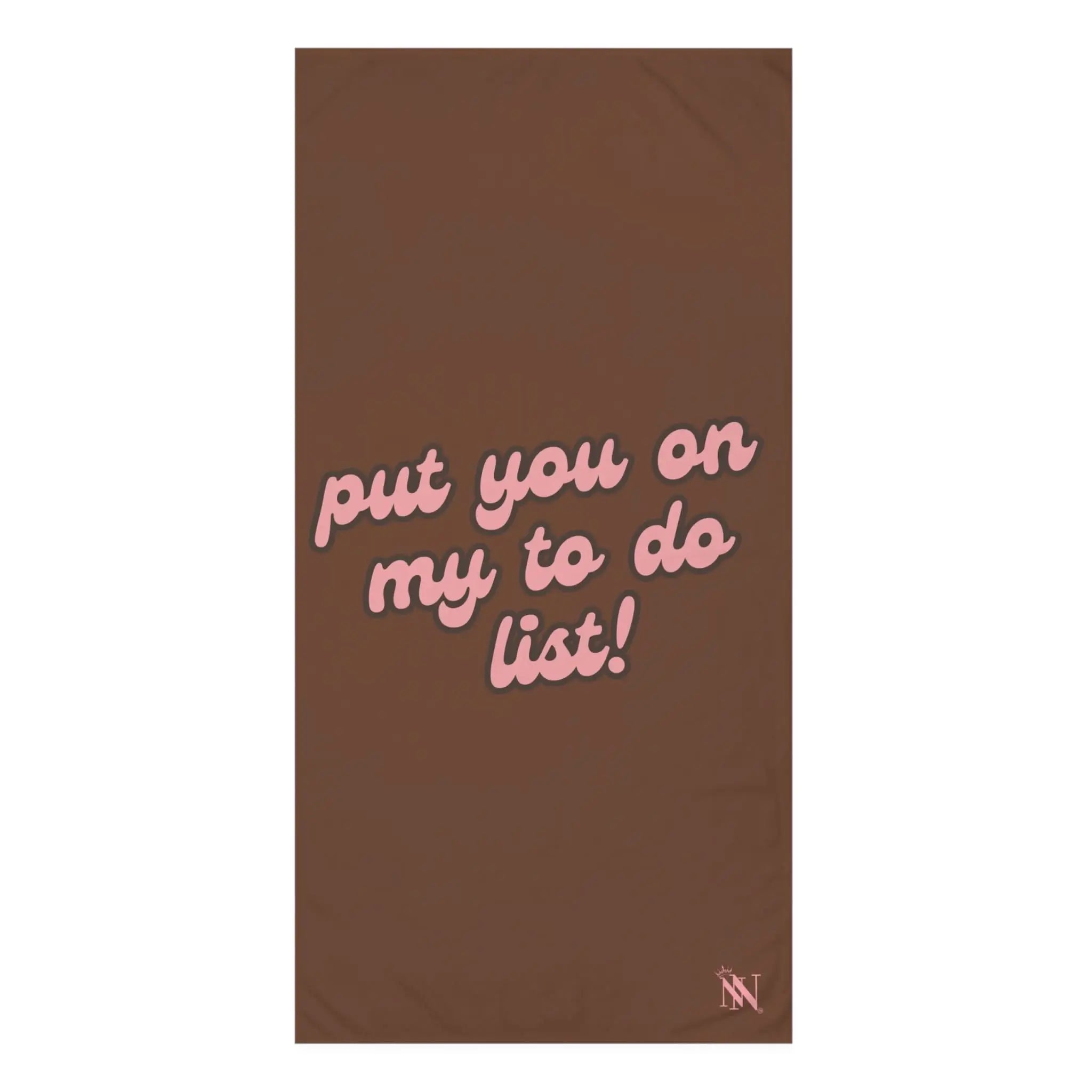 Put You on My to Do List! | Mix & Match Naughty XL Fun-Flirty Lovers’ Towels