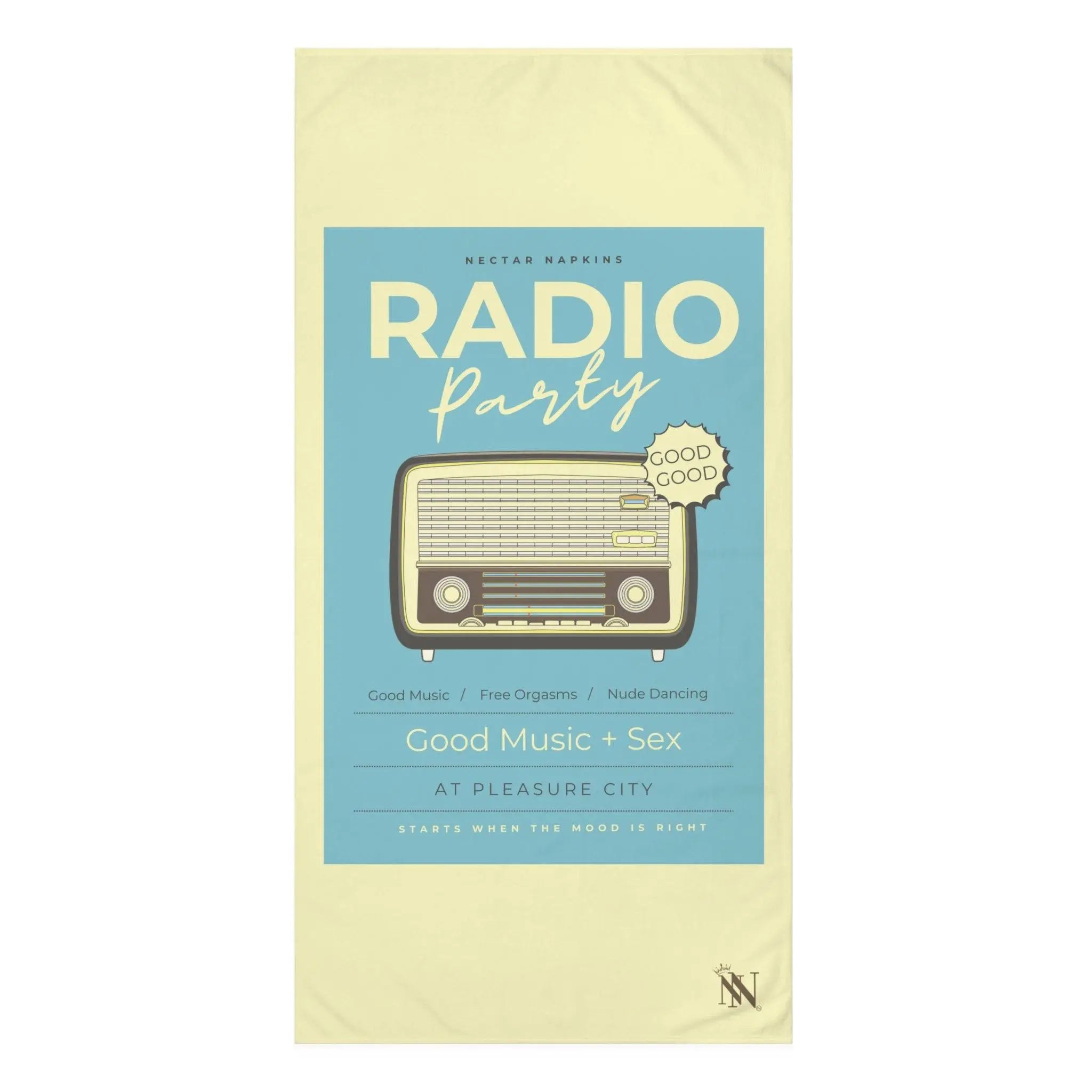 Radio Party | Mix & Match Naughty XL Fun-Flirty Lovers’ Towels