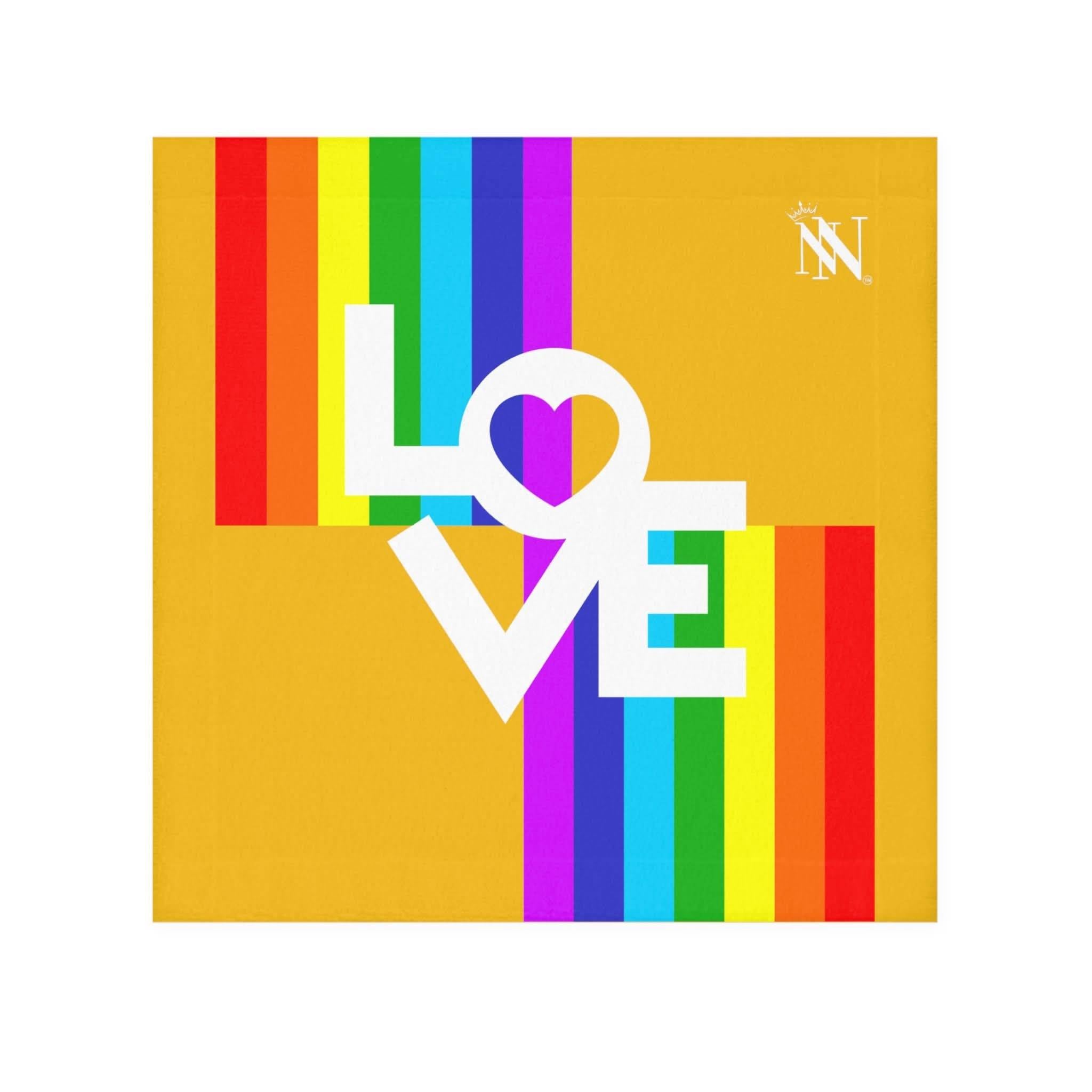 Rainbow Love Yellow | Mix & Match Lils’ Fun-Flirty Lovers’ Towels