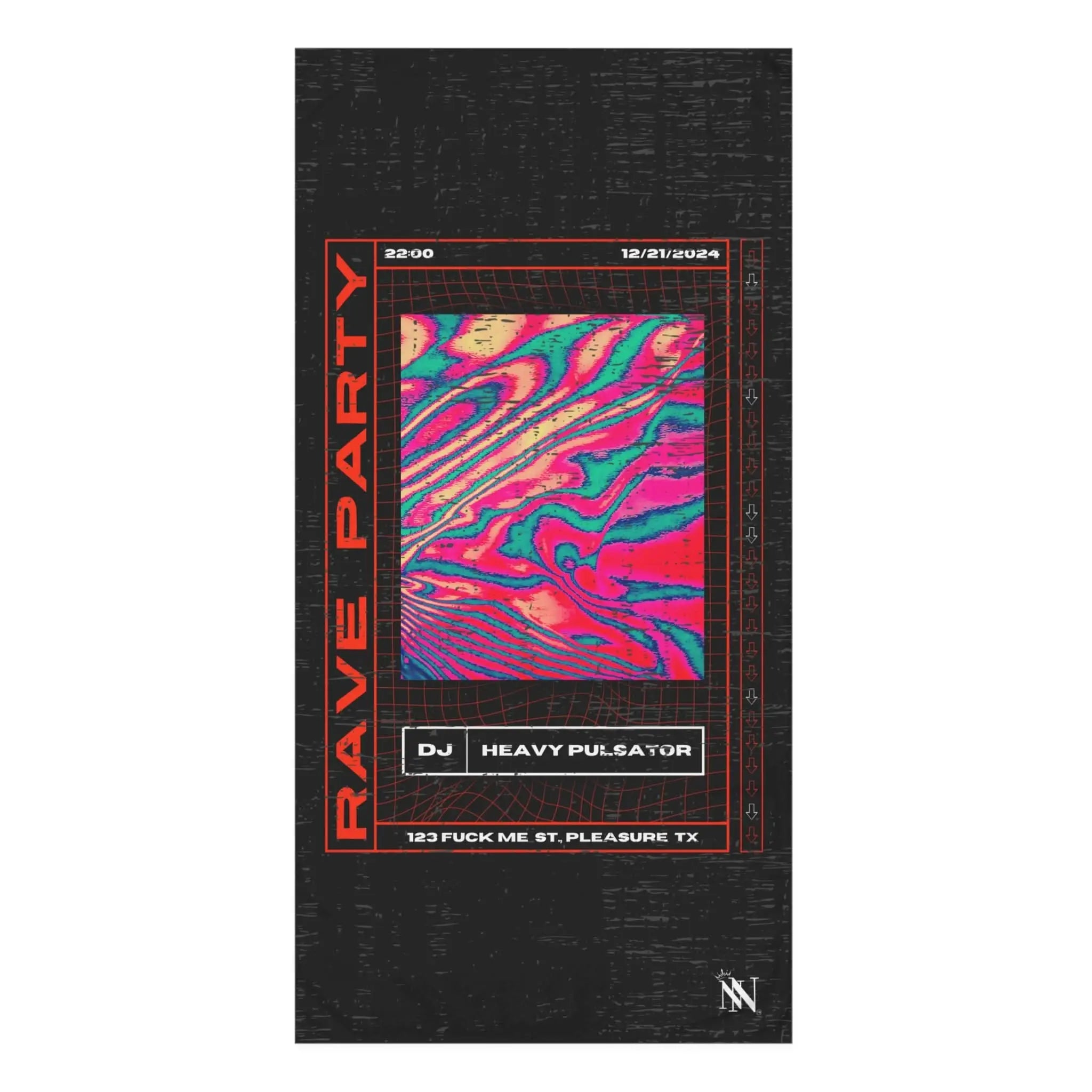 Rave Party | Mix & Match Naughty XL Fun-Flirty Lovers’ Towels