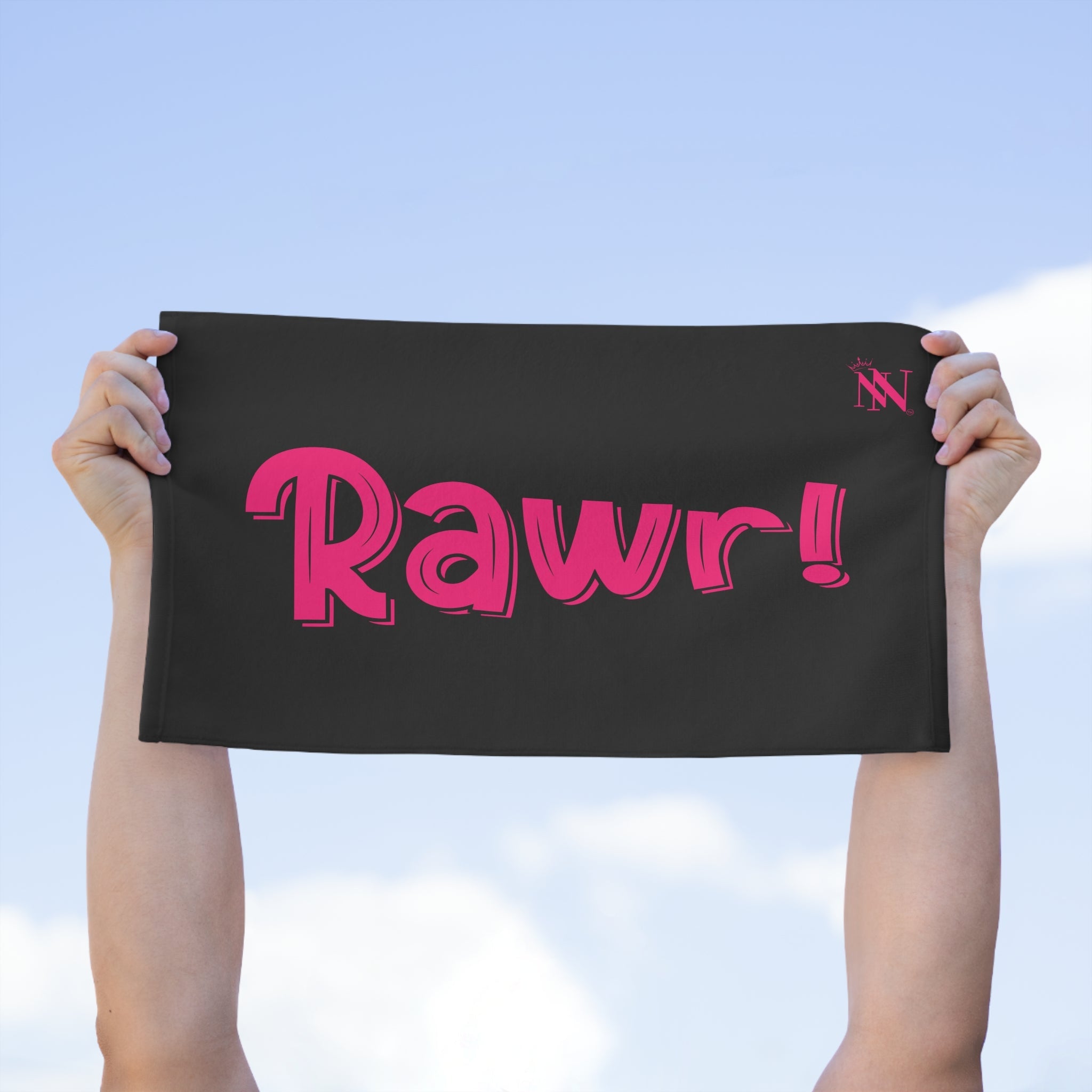 Rawr! Black | Mix & Match Soft Fun-Flirty Lovers’ Towels