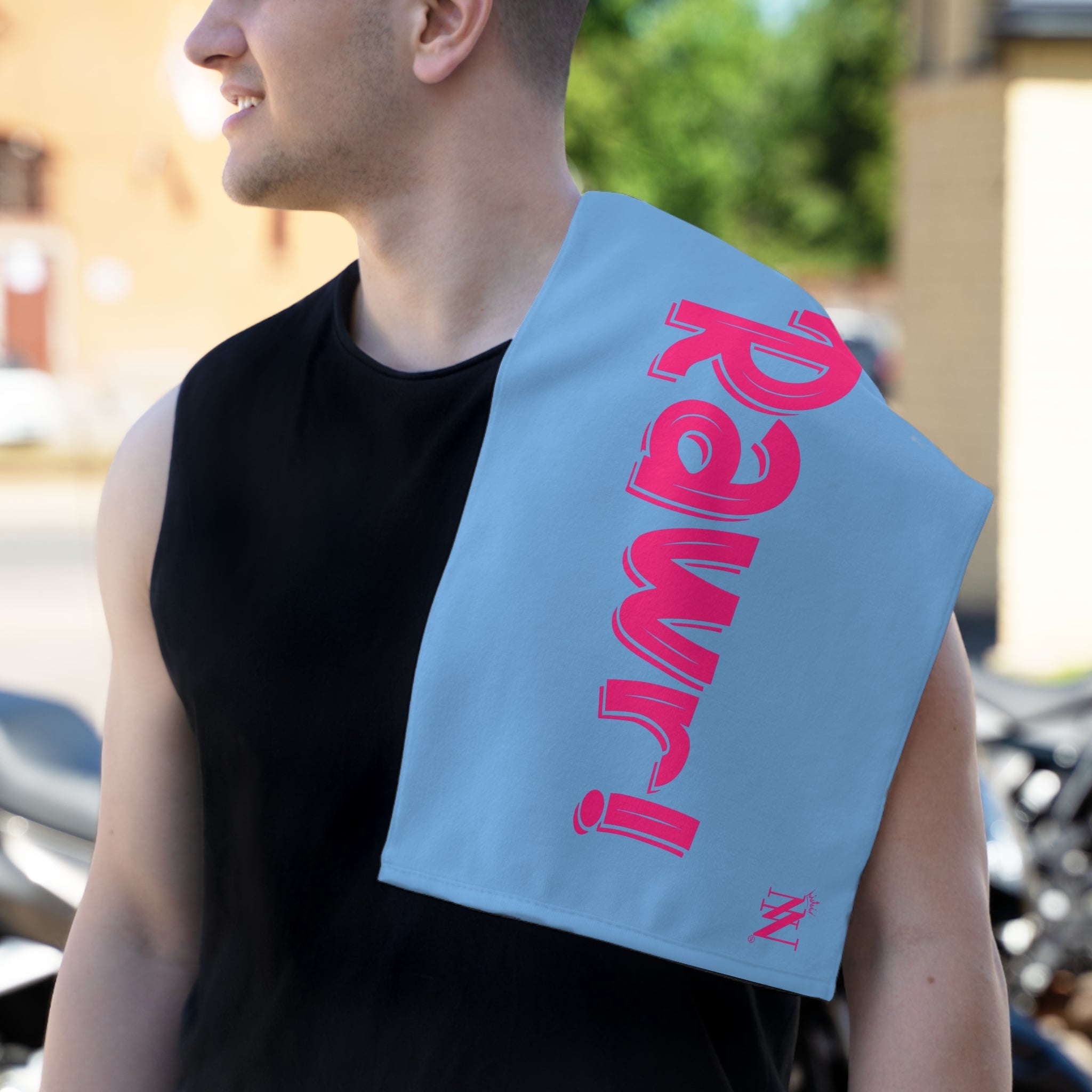 Rawr! Light Blue | Mix & Match Soft Fun-Flirty Lovers’ Towels