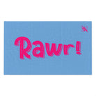 Rawr! Light Blue | Mix & Match Soft Fun-Flirty Lovers’ Towels