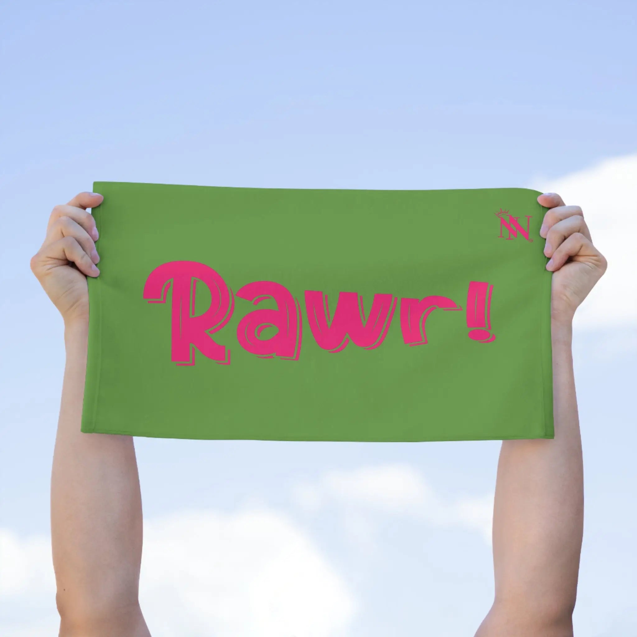 Rawr! Light Green | Mix & Match Soft Fun-Flirty Lovers’ Towels