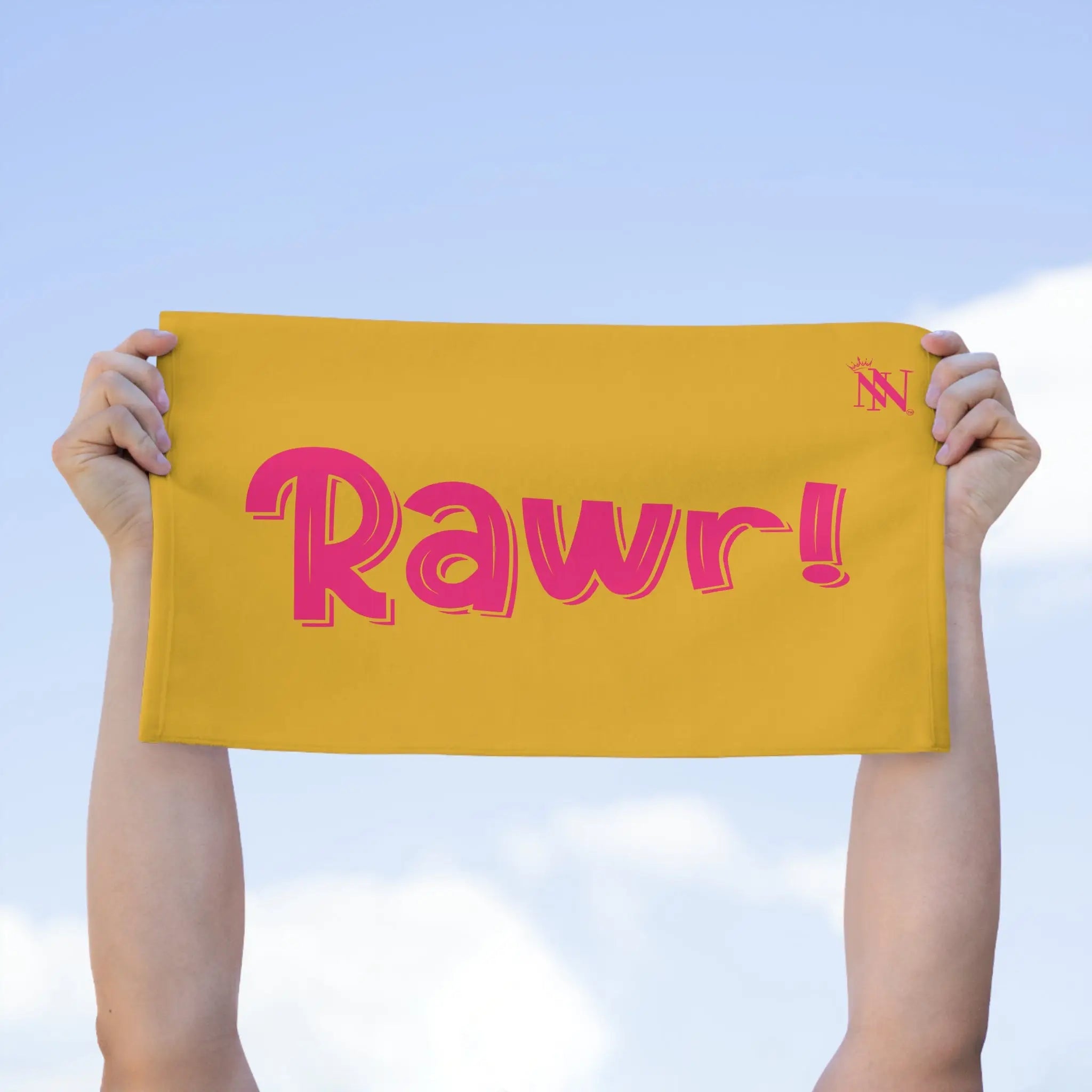 Rawr! Yellow | Mix & Match Soft Fun-Flirty Lovers’ Towels
