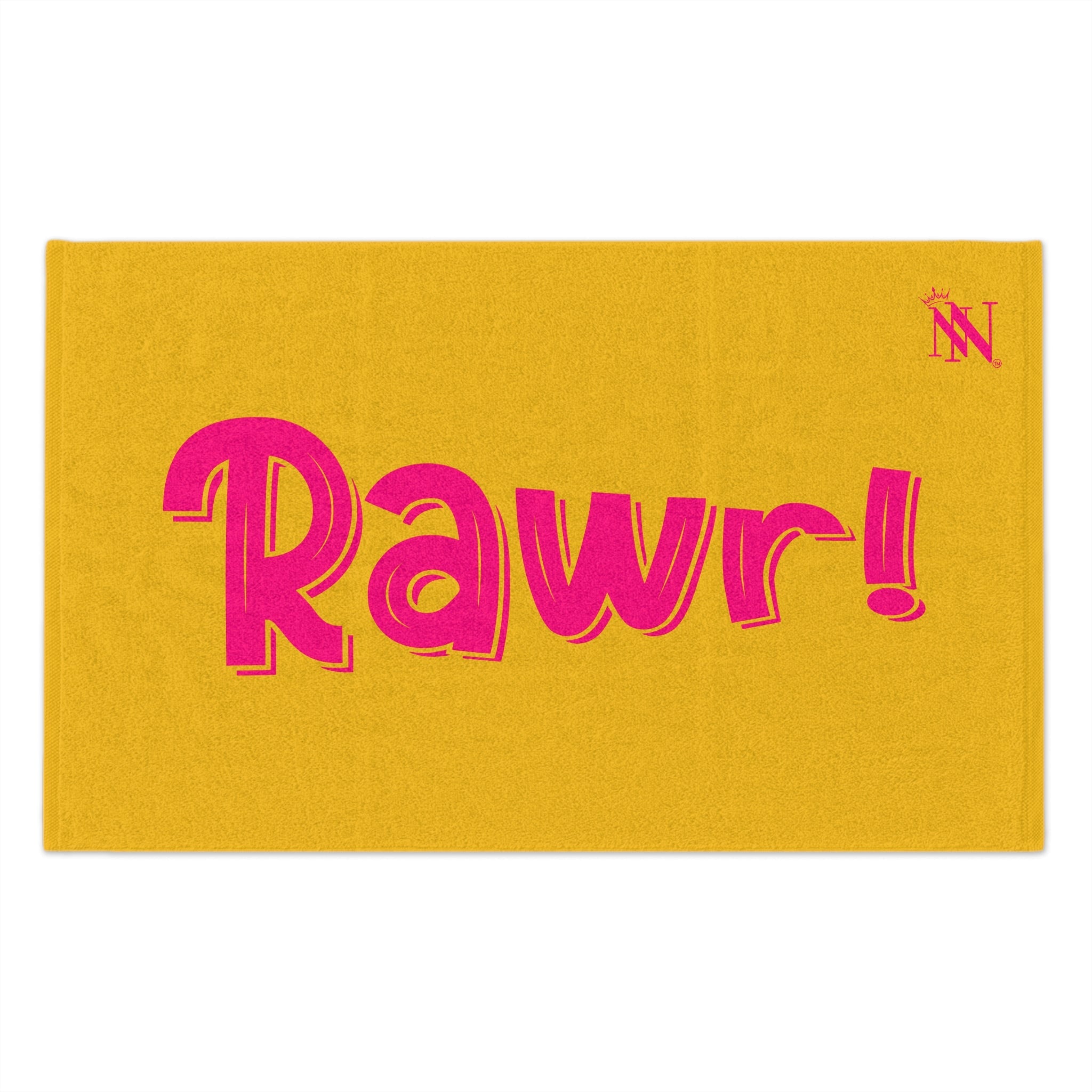 Rawr! Yellow | Mix & Match Soft Fun-Flirty Lovers’ Towels