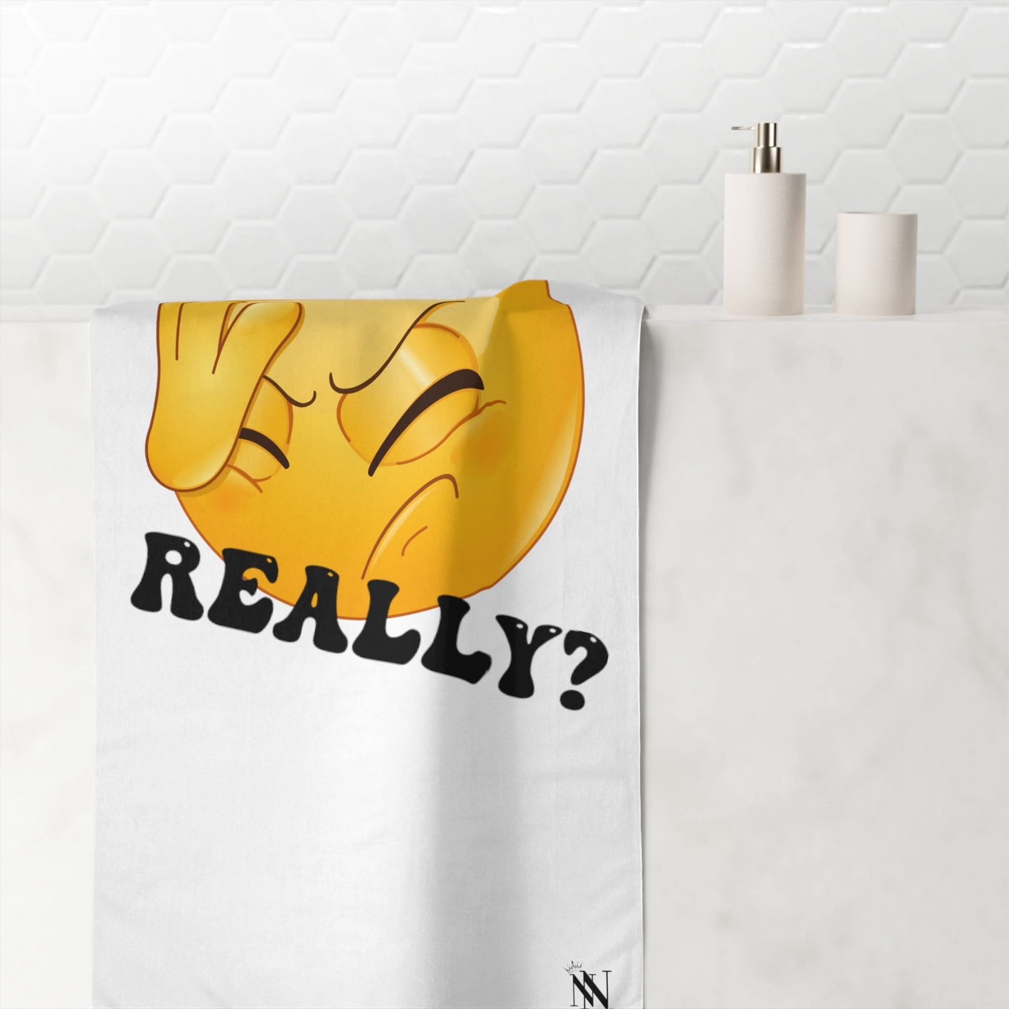 Really? Emoji | Mix & Match Naughty XL Fun-Flirty Lovers’ Towels