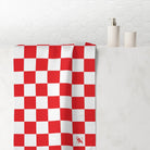 Red Checkered Past | Mix & Match Naughty XL Fun-Flirty Lovers’ Towels