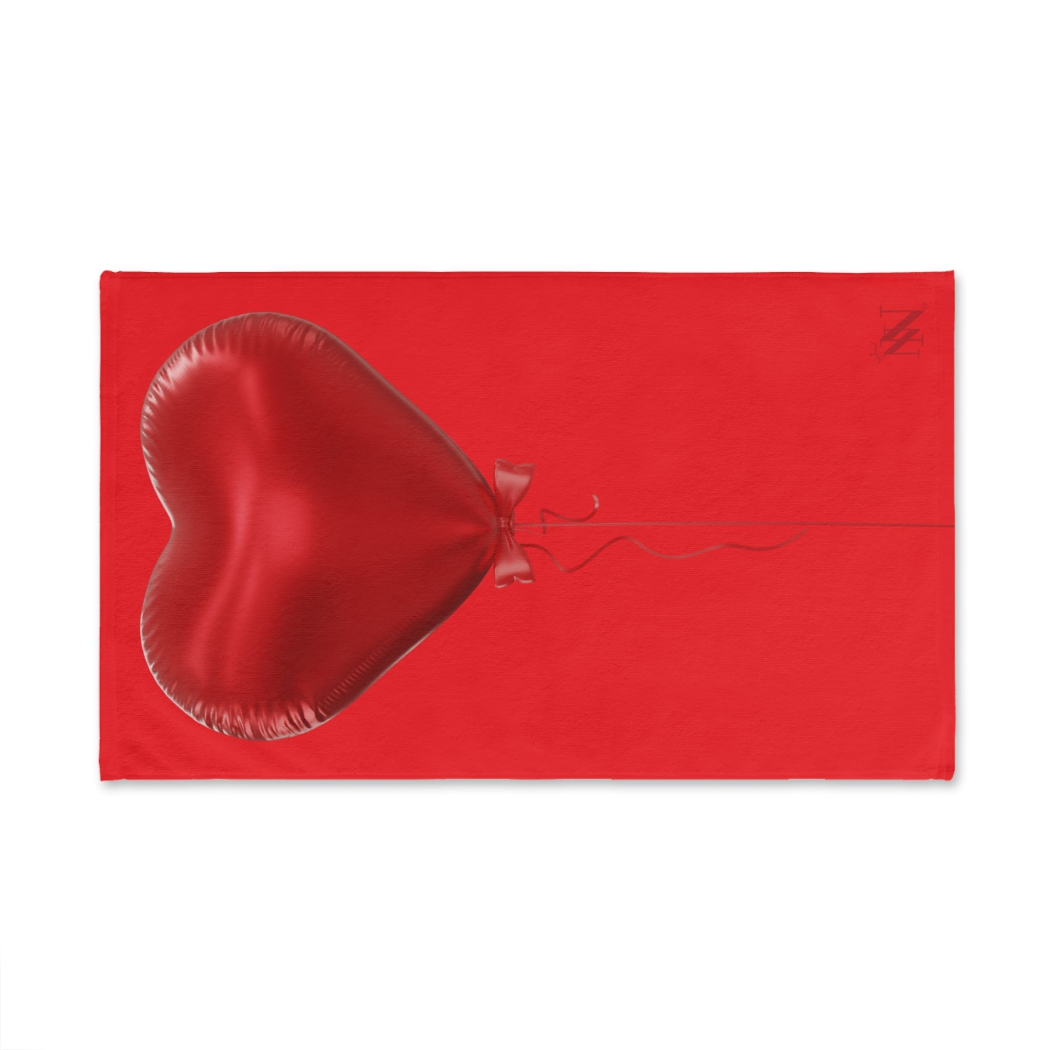 Red Heart Balloon Bow 3D Print Bright Red | Mix & Match Original Fun-Flirty Lovers’ Towels