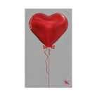Red Heart Balloon Bow 3D Print Light Grey | Mix & Match Original Fun-Flirty Lovers’ Towels