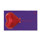 Red Heart Balloon Bow 3D Print Purple | Mix & Match Original Fun-Flirty Lovers’ Towels