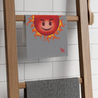 Red Hot Naughty Devil Emoji Grey | Mix & Match Soft Fun-Flirty Lovers’ Towels