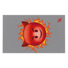 Red Hot Naughty Devil Emoji Grey | Mix & Match Soft Fun-Flirty Lovers’ Towels