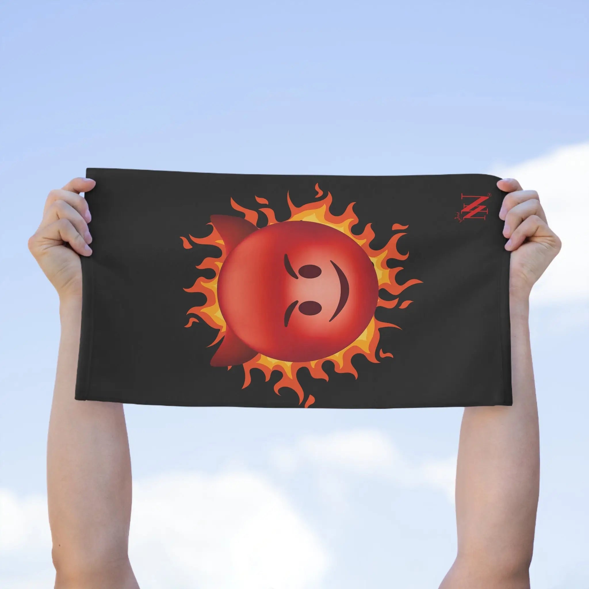 Red Hot Naughty Devil Emoji | Mix & Match Soft Fun-Flirty Lovers’ Towels