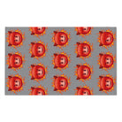 Red Hot Naughty Devil Pattern Grey | Mix & Match Soft Fun-Flirty Lovers’ Towels