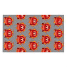 Red Hot Naughty Devil Pattern Grey | Mix & Match Soft Fun-Flirty Lovers’ Towels