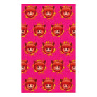 Red Hot Naughty Devil Pattern Pink | Mix & Match Soft Fun-Flirty Lovers’ Towels