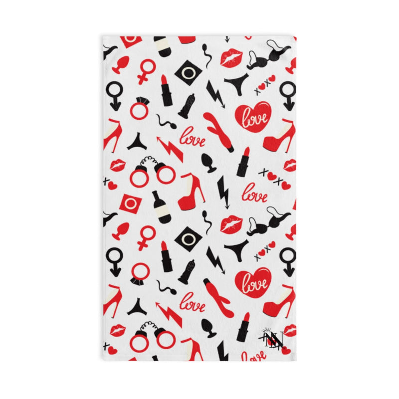 Red Sex Toy Love | Mix & Match Original Fun-Flirty Lovers’ Towels