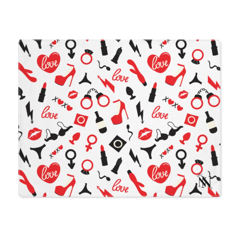 Red Sex Toy Love | Mix & Match Playful Fun-Flirty Lovers’ Toy Mats