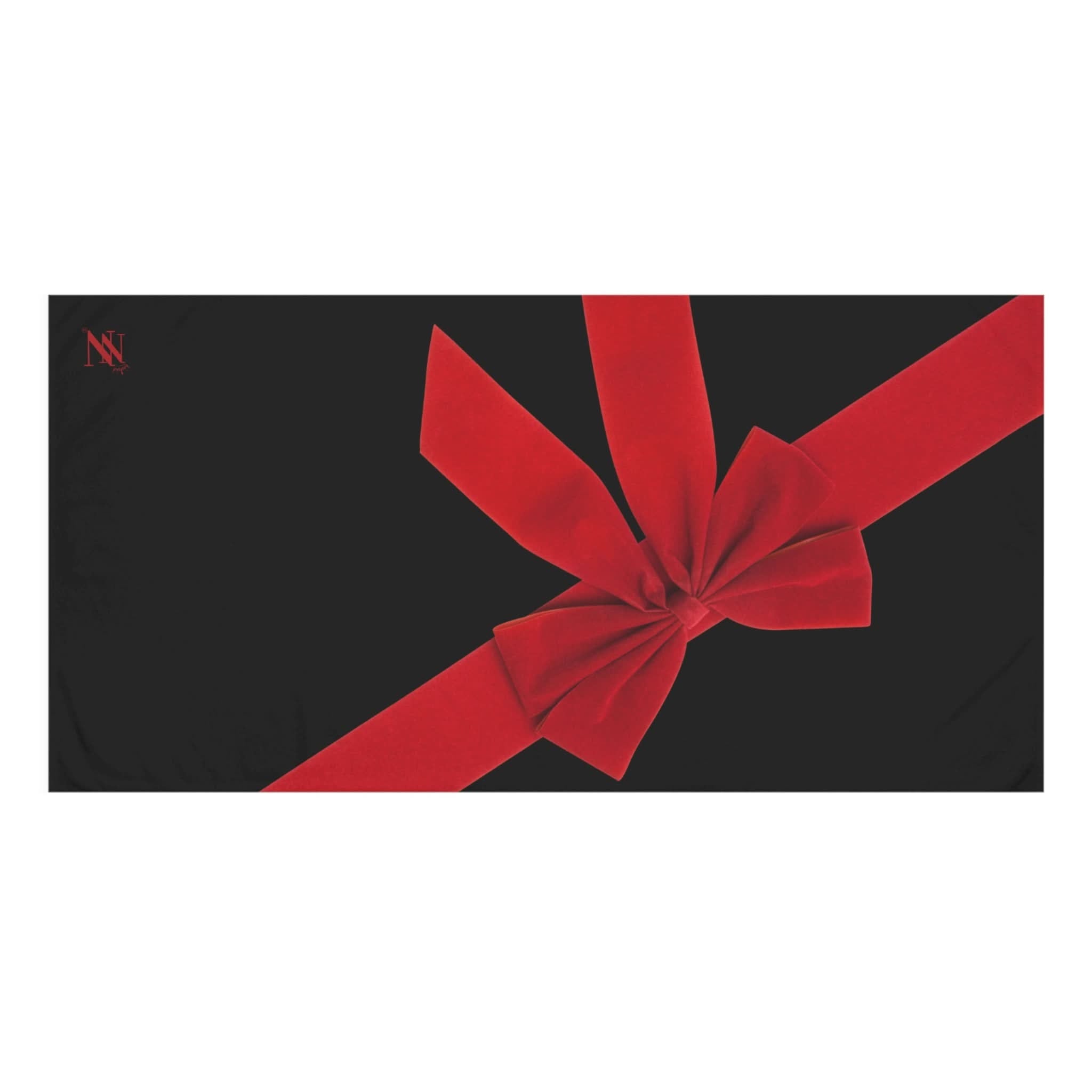 Red Velvet Gift Bow Fun | Mix & Match Naughty XL Fun-Flirty Lovers’ Towels