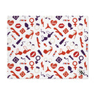 Red White Blue Sex Toy Love | Mix & Match Playful Fun-Flirty Lovers’ Toy Mats