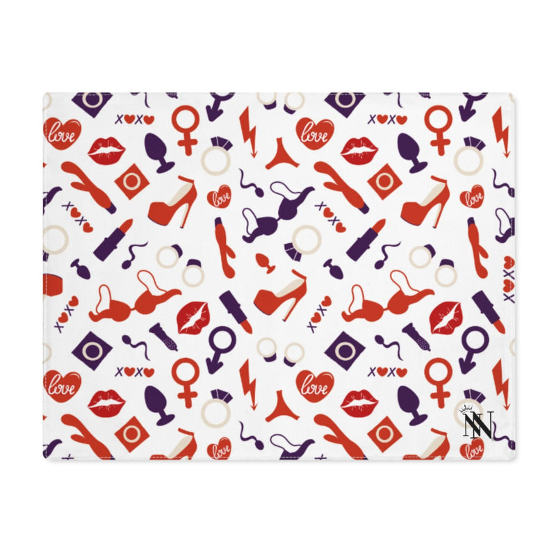 Red White Blue Sex Toy Love | Mix & Match Playful Fun-Flirty Lovers’ Toy Mats