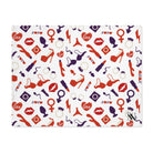 Red White Blue Sex Toy Love | Mix & Match Playful Fun-Flirty Lovers’ Toy Mats