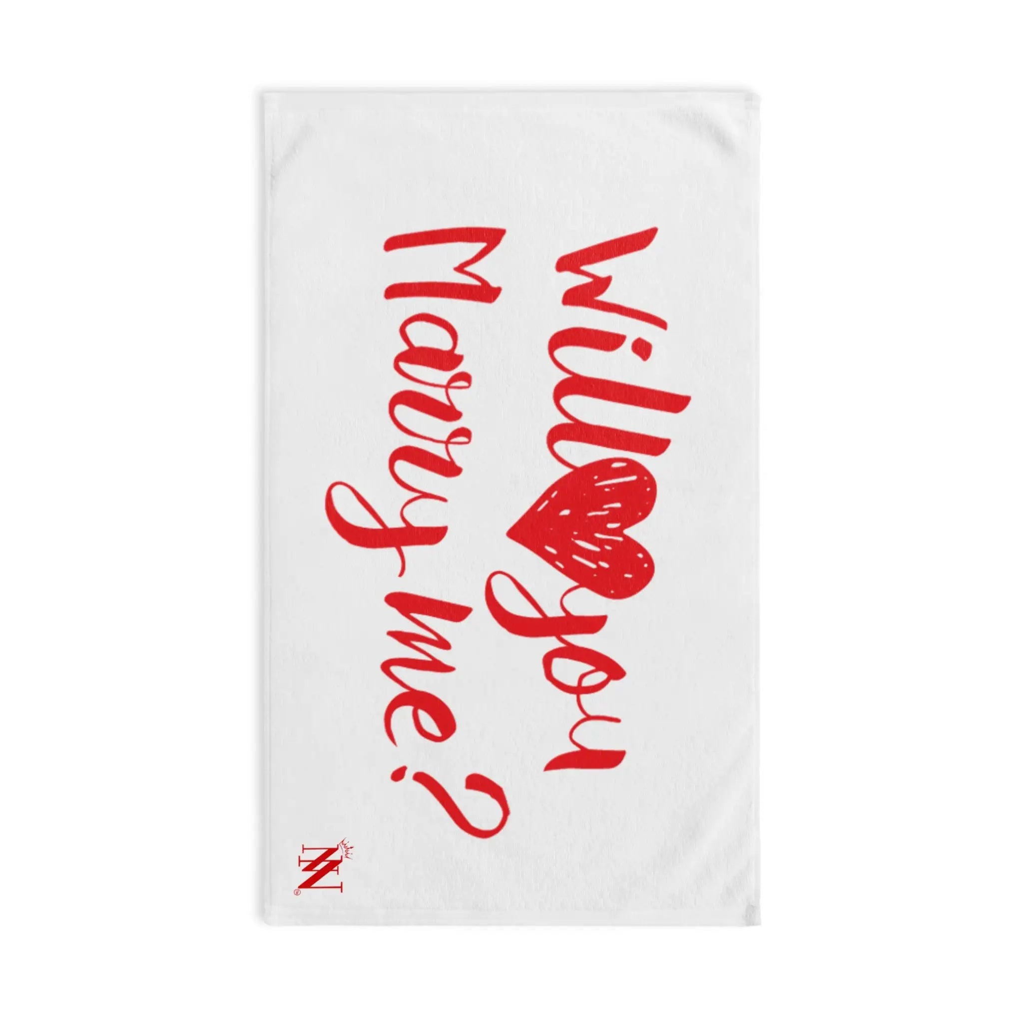 Red Will You Marry Me? | Mix & Match Original Fun-Flirty Lovers’ Towels