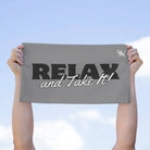 Relax and Take It! Grey Mix & Match Soft Sex Towels | Naughty Lovers’ Gifts