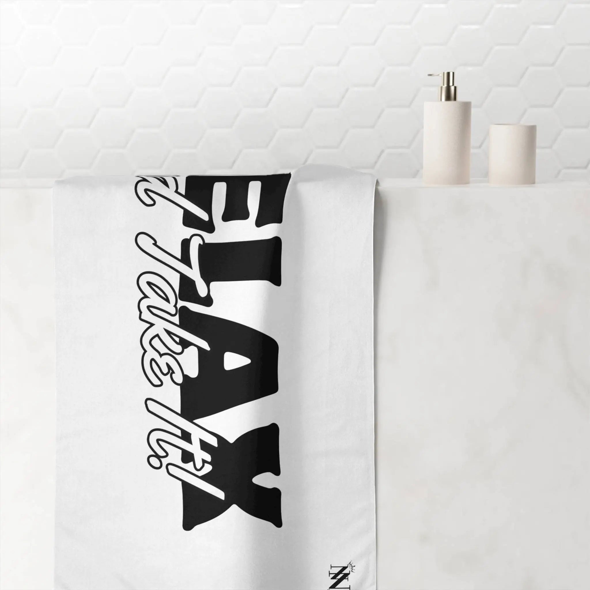 Relax and Take It! | Mix & Match Naughty XL Fun-Flirty Lovers’ Towels
