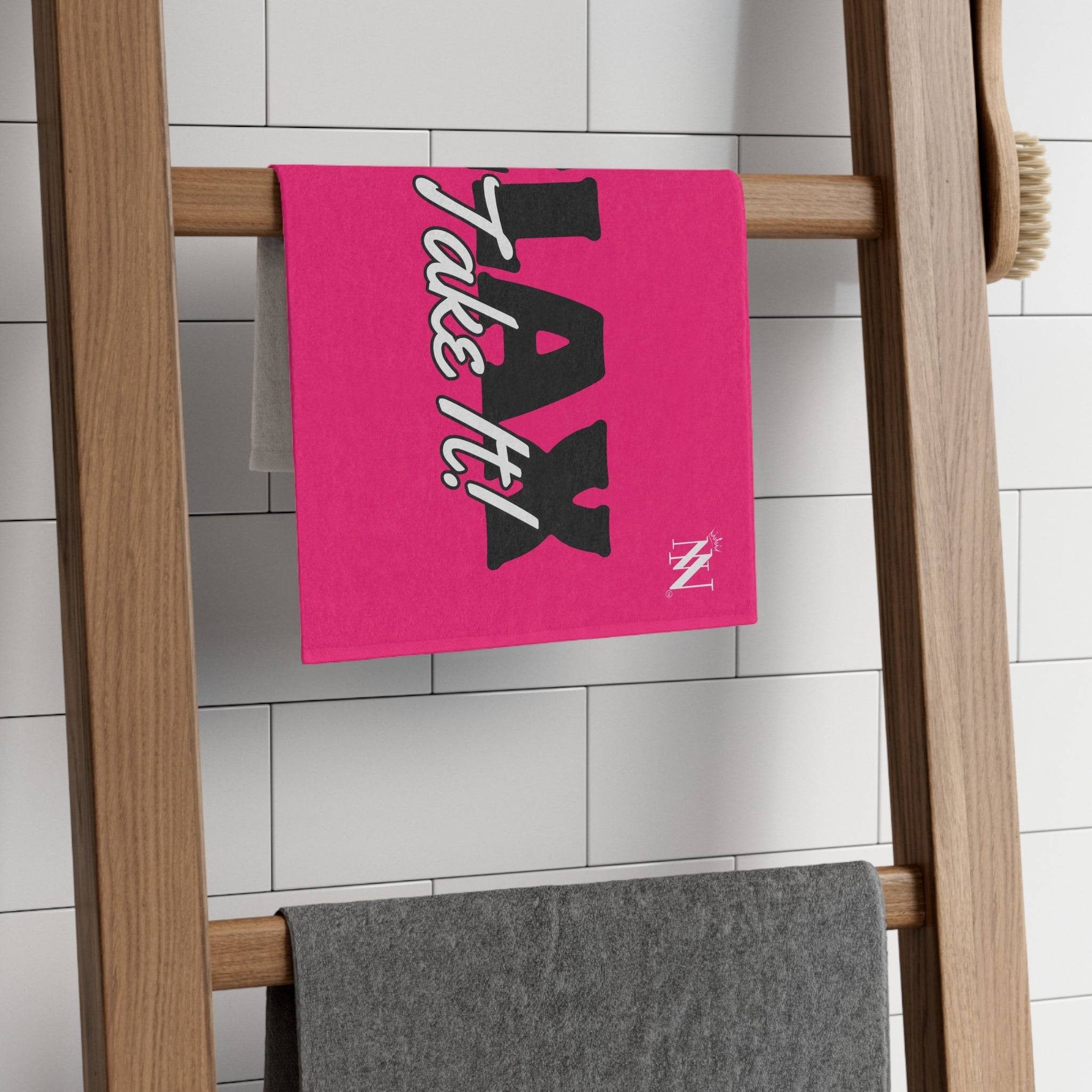 Relax and Take It! Pink Mix & Match Soft Sex Towels | Naughty Lovers’ Gifts
