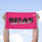 Relax and Take It! Pink Mix & Match Soft Sex Towels | Naughty Lovers’ Gifts