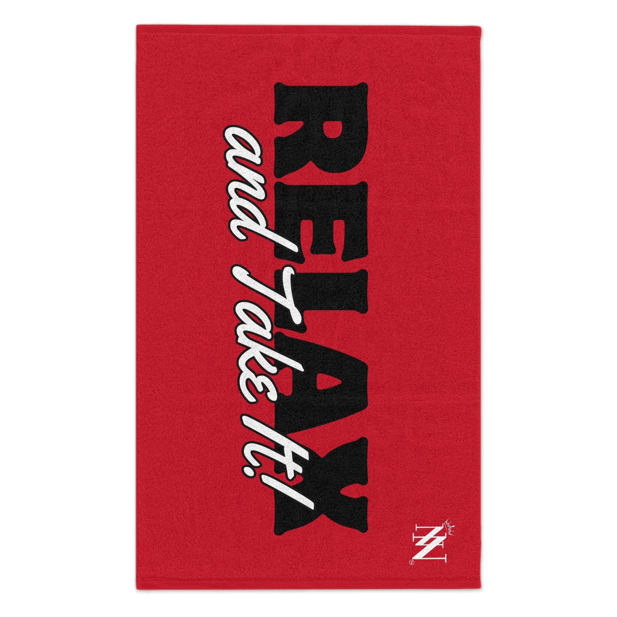 Relax and Take It! Red Mix & Match Soft Sex Towels | Naughty Lovers’ Gifts