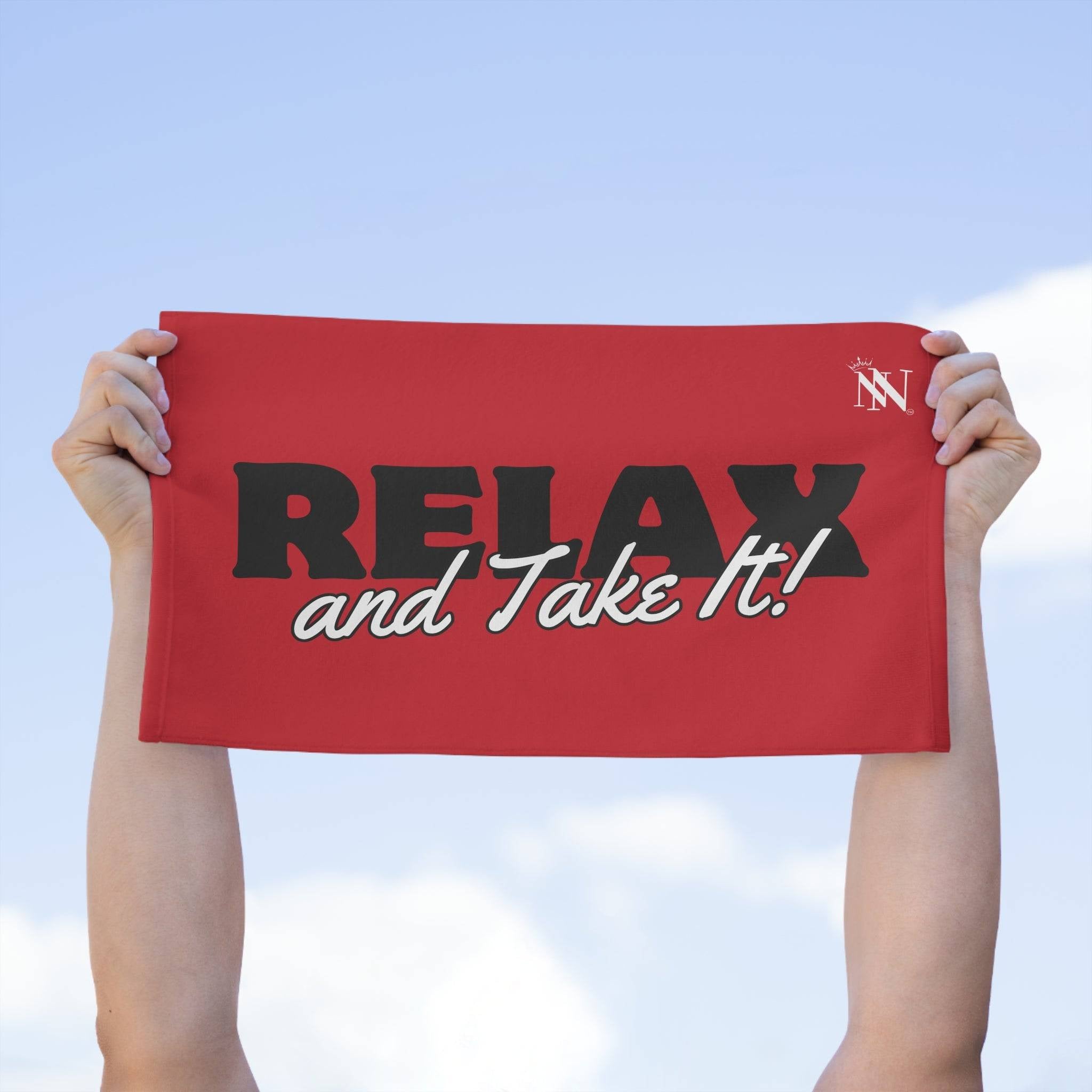 Relax and Take It! Red Mix & Match Soft Sex Towels | Naughty Lovers’ Gifts