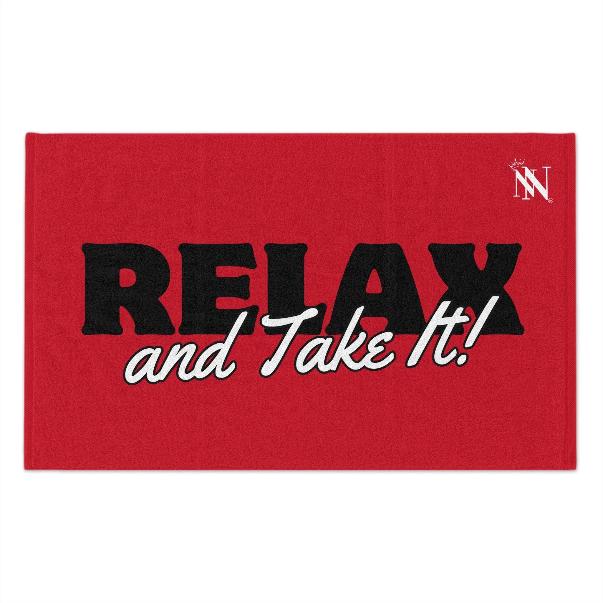 Relax and Take It! Red Mix & Match Soft Sex Towels | Naughty Lovers’ Gifts