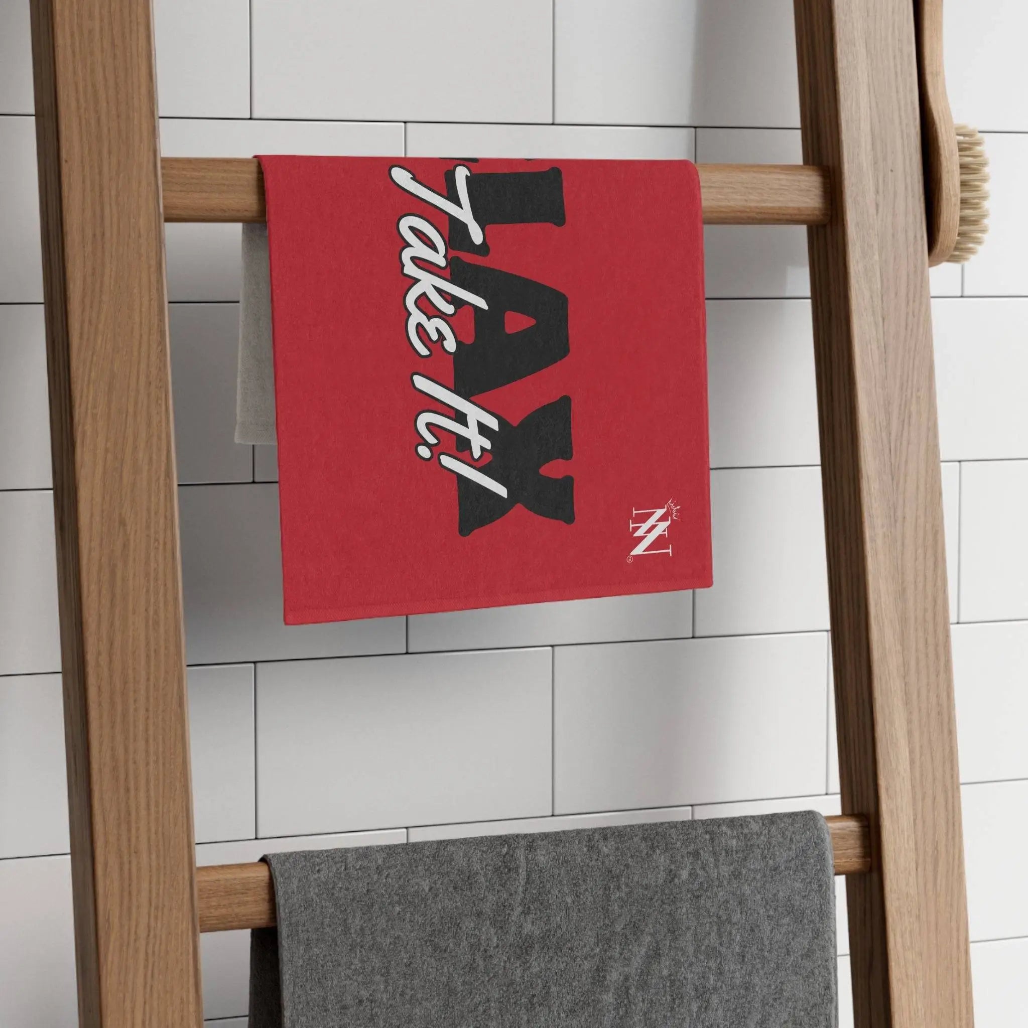 Relax and Take It! Red Mix & Match Soft Sex Towels | Naughty Lovers’ Gifts
