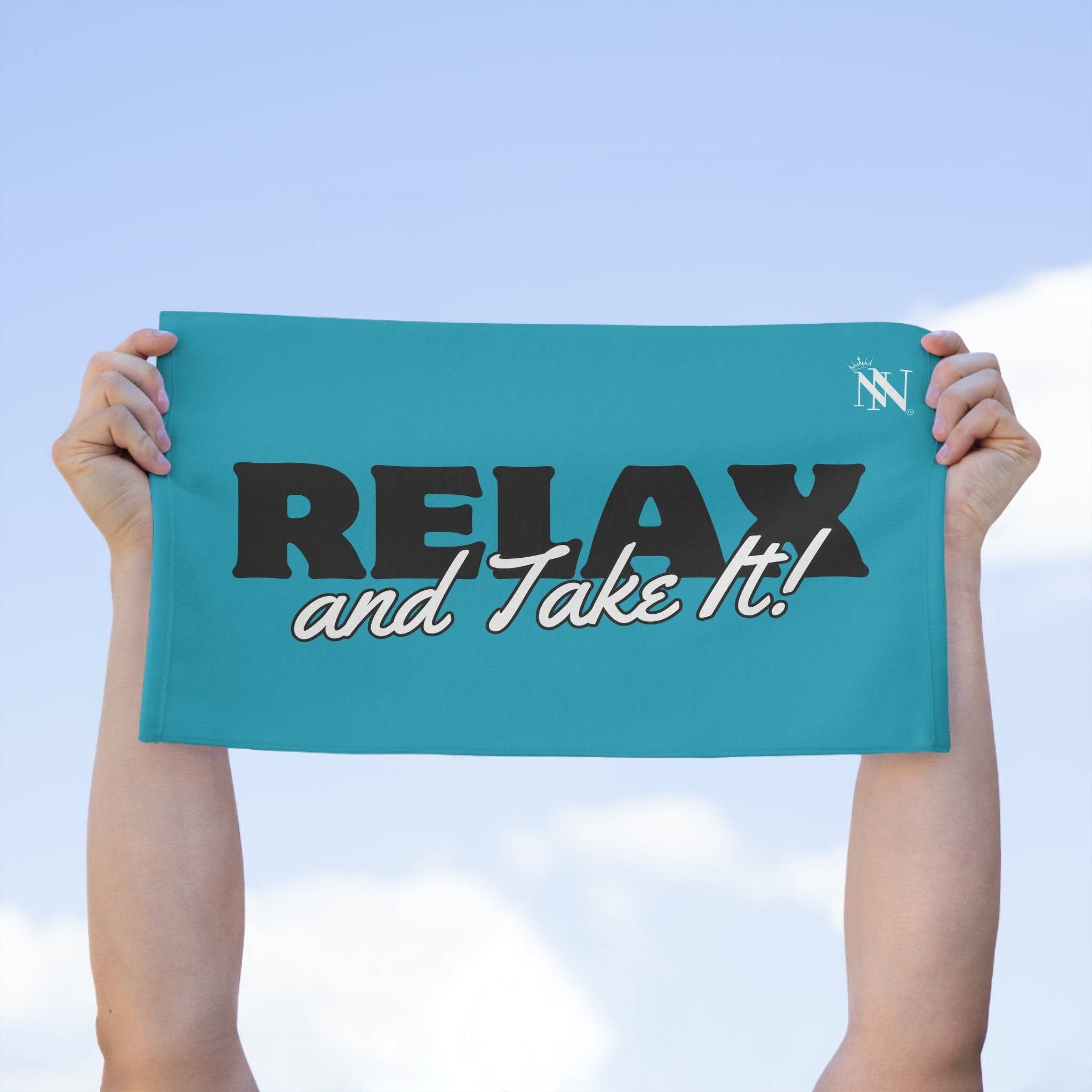 Relax and Take It! Teal Mix & Match Soft Sex Towels | Naughty Lovers’ Gifts