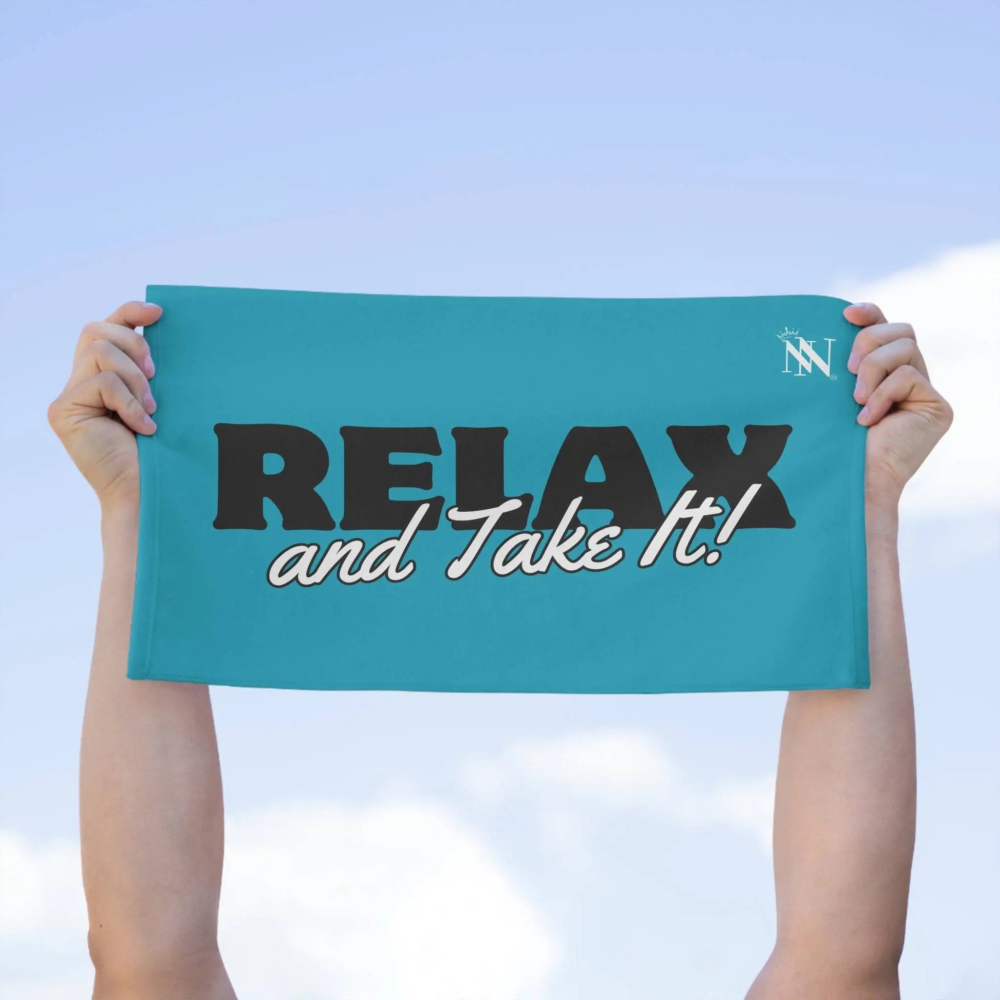 Relax and Take It! Teal Mix & Match Soft Sex Towels | Naughty Lovers’ Gifts
