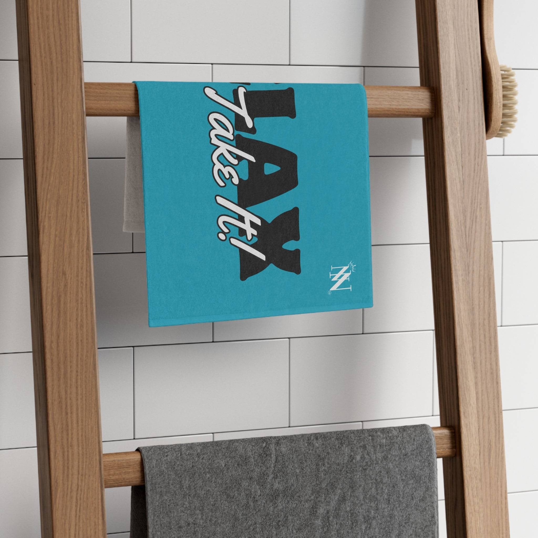 Relax and Take It! Teal Mix & Match Soft Sex Towels | Naughty Lovers’ Gifts