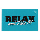 Relax and Take It! Teal Mix & Match Soft Sex Towels | Naughty Lovers’ Gifts